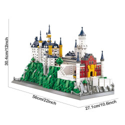 moc 6226 the neuschwanstein castle bricks toy