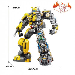moc 7037 super bumblebee mecha robot bricks toy