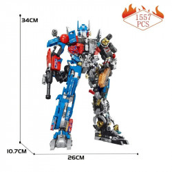 moc 7038 optimus prime mecha justice robot bricks toy