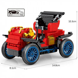 moc 705400 vintage classic retro car bricks toys