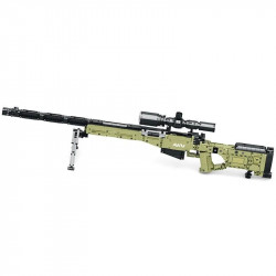 moc 77026 military super magnum awm sniper gun bricks toys