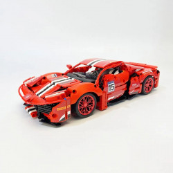 moc 88304 in the name of speed drift sports car bricks toy