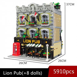 moc 89107 expert lions pub club house bricks toys
