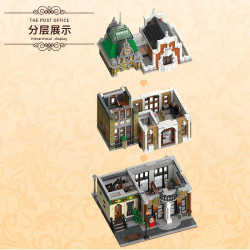 moc 89126 creator expert city post office bricks toy
