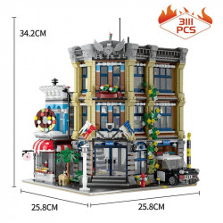 moc 89134 creator expert city police station bricks toy