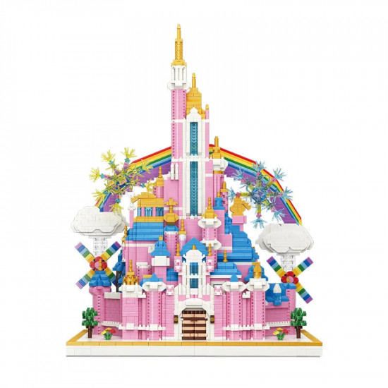 moc 92002 girls princess pink rainbow castle mini bricks toys moc 92002 girls princess pink rainbow castle mini bricks toys