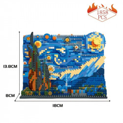 moc 97042 ideas 3d starry night mini bricks kids toys