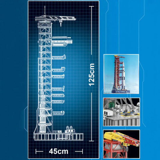 moc apollo saturn v umbilical launch tower bricks toy moc apollo saturn v umbilical launch tower bricks toy