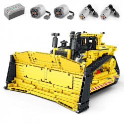 moc app mechanical rc d11 bulldozer bricks toys 22001