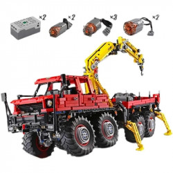 moc app motorized articulated off-road truck bricks toy 13146