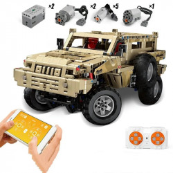 moc app motorized marauder off-road truck bricks toy 13131