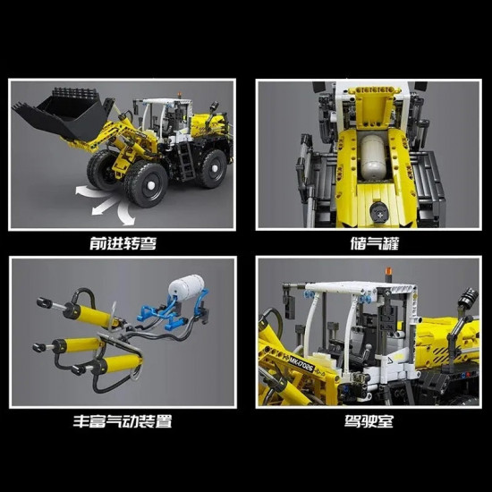 moc app motorized pneumatic loader truck excavator bricks toy moc app motorized pneumatic loader truck excavator bricks toy