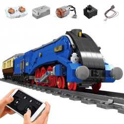 moc app motorized rc class a4 pacific mallard train bricks toy