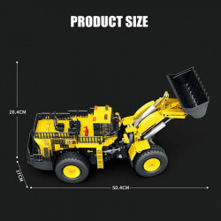 moc app motorized rc loader excavator truck bricks toy 22009