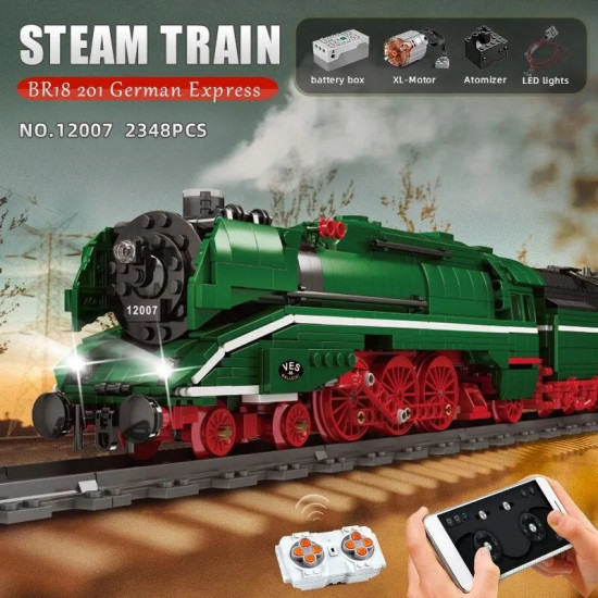moc app rc german express br18 201 city train bricks toy moc app rc german express br18 201 city train bricks toy