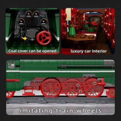 moc app rc german express br18 201 city train bricks toy