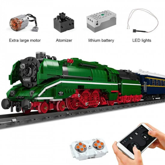 moc app rc german express br18 201 city train bricks toy moc app rc german express br18 201 city train bricks toy