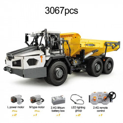 moc app rc large dump truck car bricks toys 61054