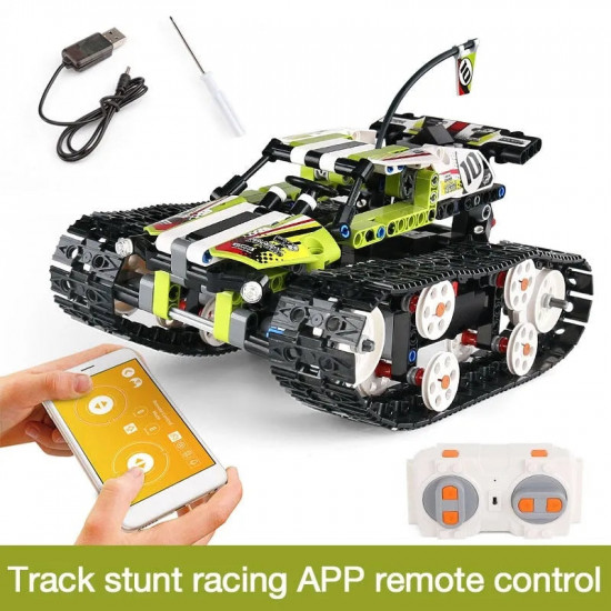 moc app rc motorized stunt crawler car bricks toys 13023 moc app rc motorized stunt crawler car bricks toys 13023