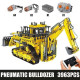 moc app rc pneumatic bulldozer bricks kids toys 17023 moc app rc pneumatic bulldozer bricks kids toys 17023