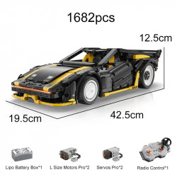 moc app rc super drift racing car bricks toy c63001