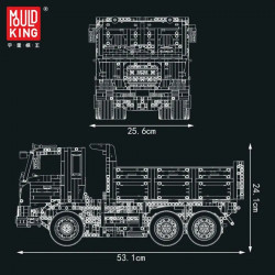 moc app rc tech three way dump truck bricks toys 17012