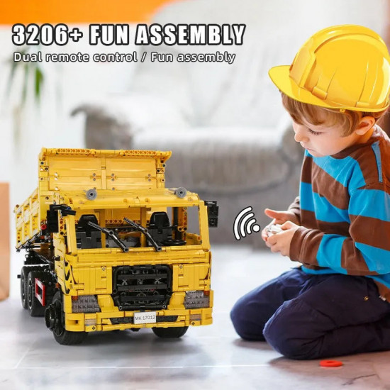 moc app rc tech three way dump truck bricks toys 17012 moc app rc tech three way dump truck bricks toys 17012