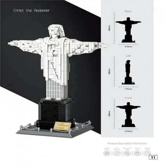 moc architecture brazil christ redeemer bricks toys moc architecture brazil christ redeemer bricks toys