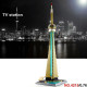 moc architecture canada toronto tv tower bricks toy moc architecture canada toronto tv tower bricks toy
