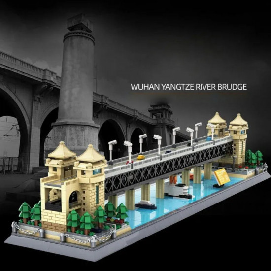 moc architecture china wuhan river bridge bricks toy moc architecture china wuhan river bridge bricks toy