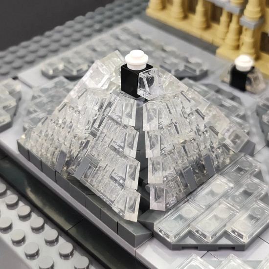 moc architecture city paris the louvre bricks kids toys moc architecture city paris the louvre bricks kids toys