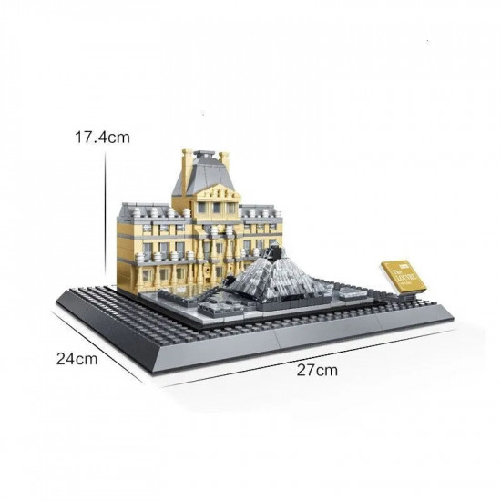 moc architecture city paris the louvre bricks kids toys moc architecture city paris the louvre bricks kids toys
