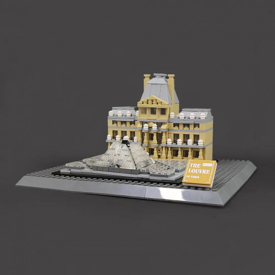 moc architecture city paris the louvre bricks kids toys moc architecture city paris the louvre bricks kids toys