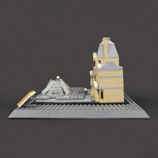 moc architecture city paris the louvre bricks kids toys moc architecture city paris the louvre bricks kids toys