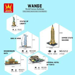 moc architecture dubai burj khalifa bricks toys 4222