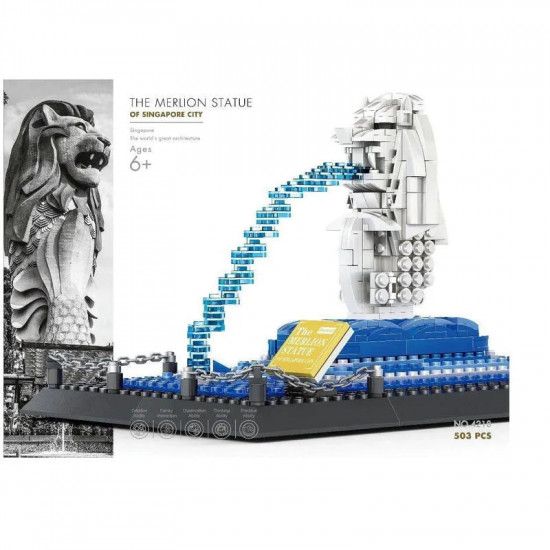 moc architecture famous merlion statue bricks toys 4218 moc architecture famous merlion statue bricks toys 4218