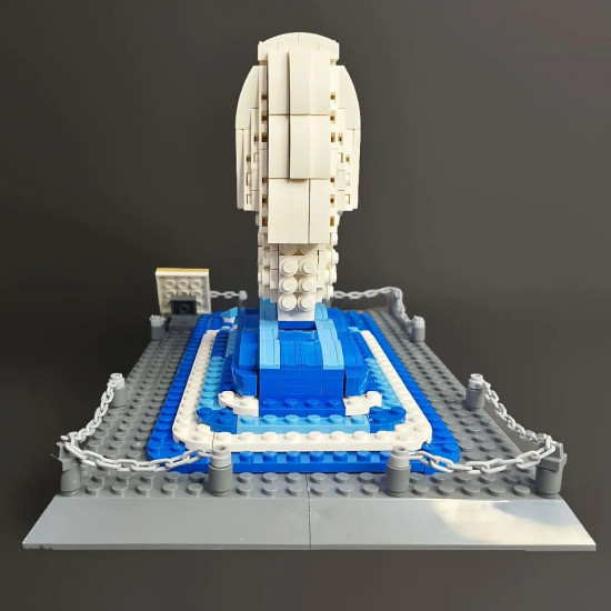 moc architecture famous merlion statue bricks toys 4218 moc architecture famous merlion statue bricks toys 4218