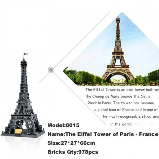 moc architecture paris eiffel tower bricks toy moc architecture paris eiffel tower bricks toy