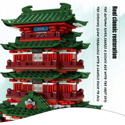 moc architecture prince pavilion house led bricks toy