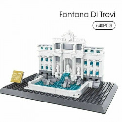 moc architecture rome fontana di trevi skyline bricks 4212