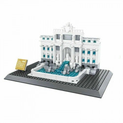 moc architecture rome fontana di trevi skyline bricks 4212