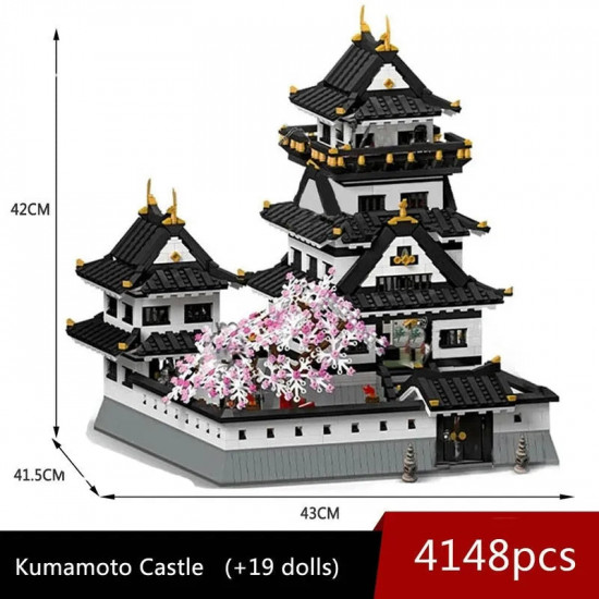 moc architecture sakura kumamoto castle bricks toy moc architecture sakura kumamoto castle bricks toy
