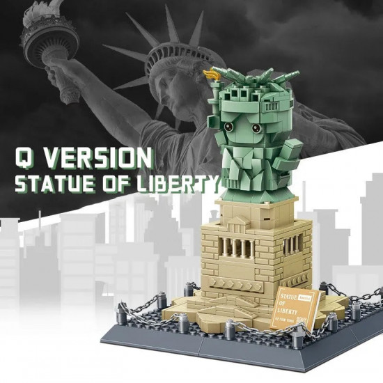 moc architecture statue of liberty q version bricks kids toys moc architecture statue of liberty q version bricks kids toys
