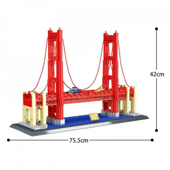 moc architecture the usa golden bridge bricks toy moc architecture the usa golden bridge bricks toy