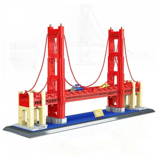 moc architecture the usa golden bridge bricks toy moc architecture the usa golden bridge bricks toy
