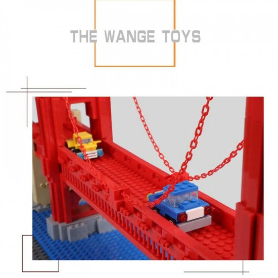 moc architecture the usa golden bridge bricks toy moc architecture the usa golden bridge bricks toy