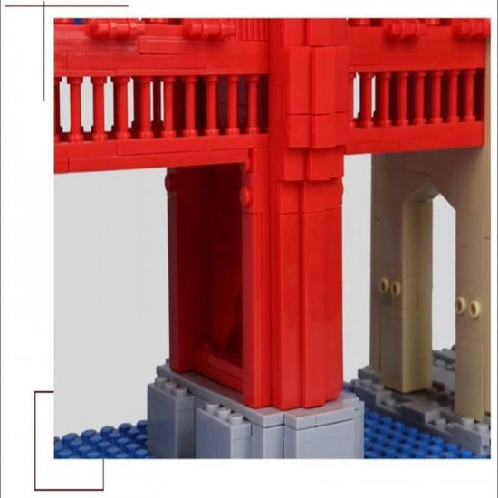 moc architecture the usa golden bridge bricks toy moc architecture the usa golden bridge bricks toy