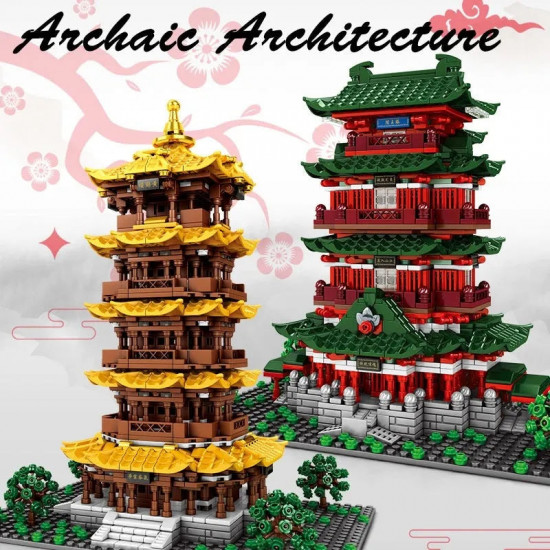 moc architecture the yellow crane tower bricks toys moc architecture the yellow crane tower bricks toys