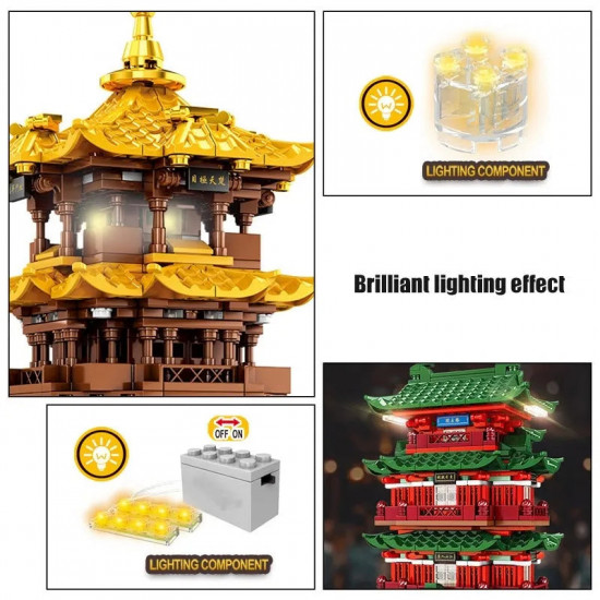 moc architecture the yellow crane tower bricks toys moc architecture the yellow crane tower bricks toys