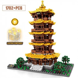 moc architecture the yellow crane tower bricks toys